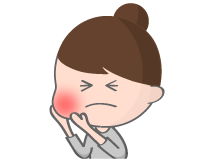 歯茎が腫れたのイメージ