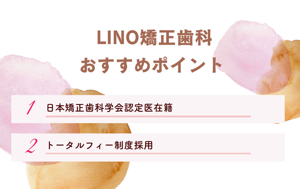 LINO矯正歯科ポイント