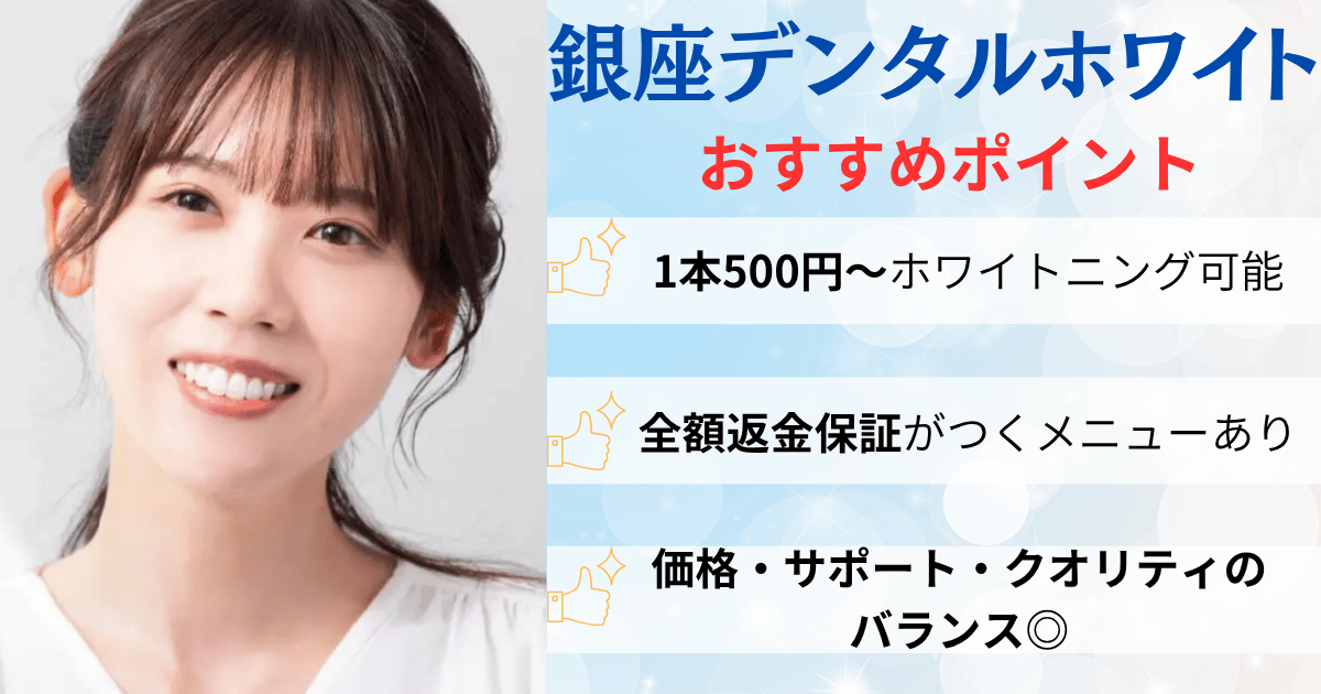 銀座デンタルホワイトの基本情報