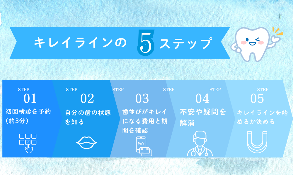 キレイライン5ステップ