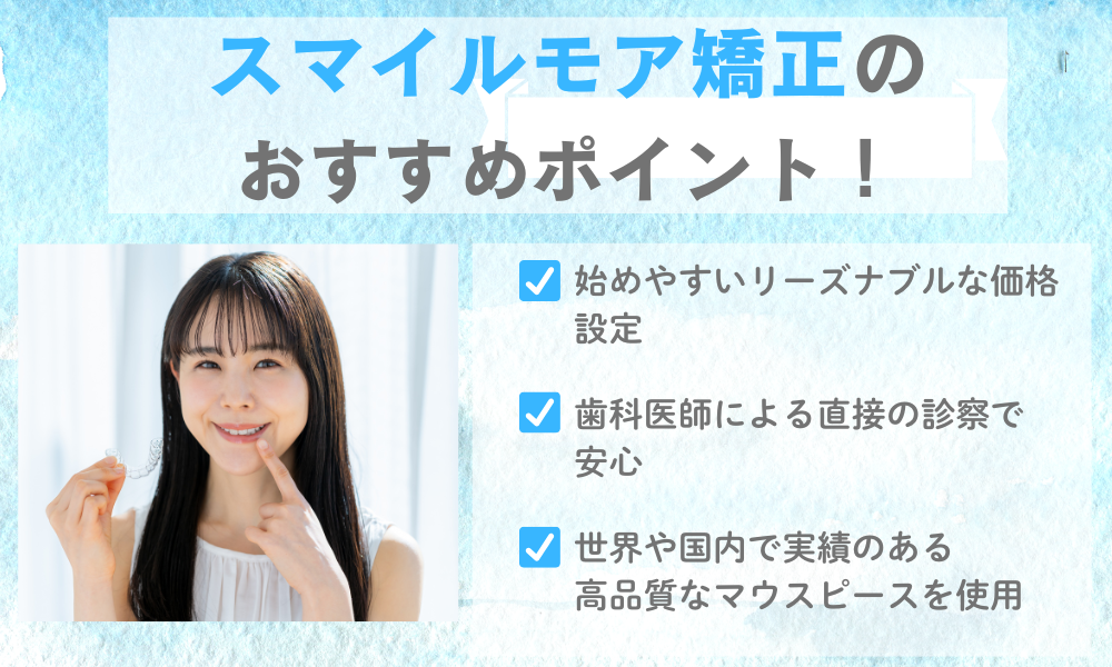 スマイルモア矯正ポイント