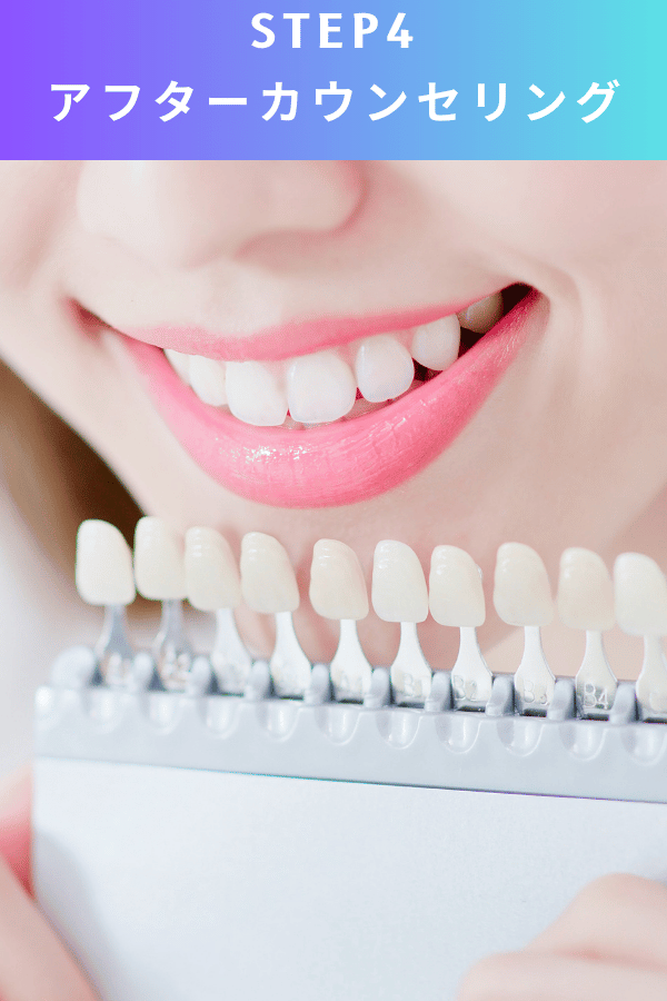 ステップ4：アフターカウンセリングを受ける