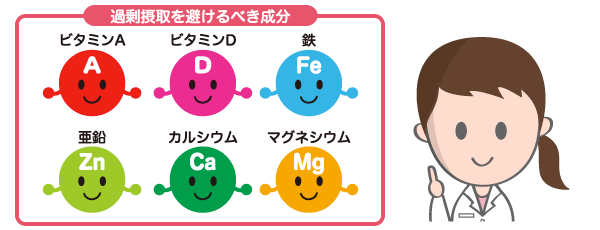 過剰摂取（オーバードーズ）で危険な成分