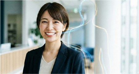 歯並び・噛み合わせと全身の健康の関係をイメージしたビジュアル