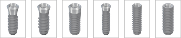 インプラントや歯を入れるための部品(アバットメントやネジ、スクリュー)